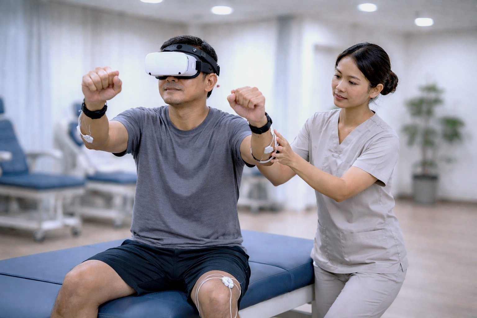 Rehabilitasi Pasca-Trauma Adaptif Berbasis Virtual Reality dan Multisensor